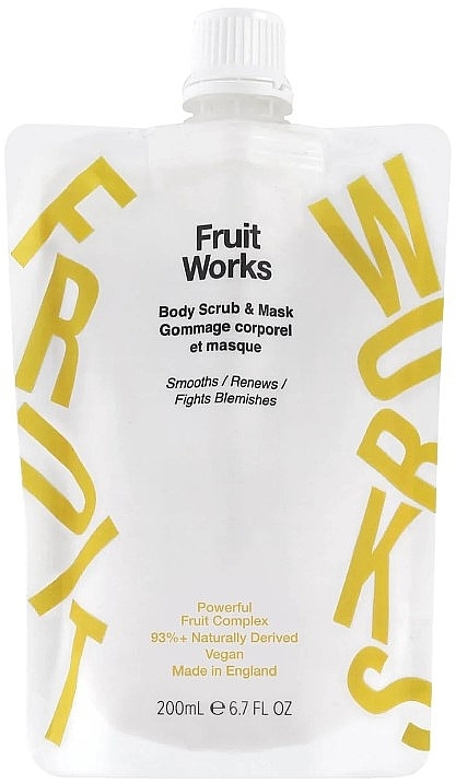 Скраб і маска для тіла - Fruit Works Body Scrub & Mask — фото N1