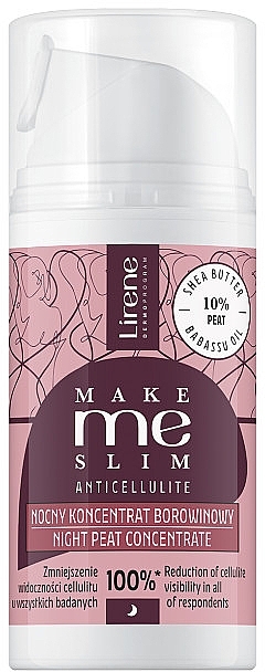 Антицеллюлитный ночной грязевой концентрат для тела - Lirene Make Me Slim Anticellulite Night Pear Concentrate — фото N1