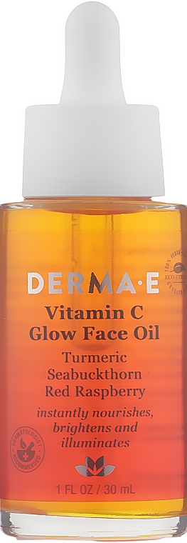 Масло для сияния кожи лица с витамином С - Derma E Vitamin C Glow Face Oil — фото N1