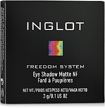 Тени для век одинарные матовые - Inglot Freedom System Matte Eye Shadow NF — фото N1