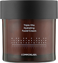 Парфумерія, косметика Зволожувальний крем з вітамінами В, С і Е - Commonlabs Triple Vita Hydrating Facial Cream