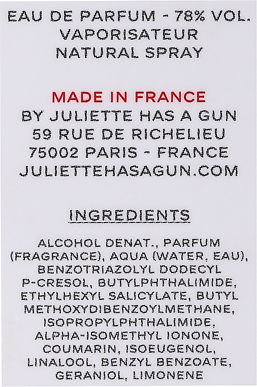 Juliette Has A Gun Musc Invisible - Парфюмированная вода (мини) — фото N3