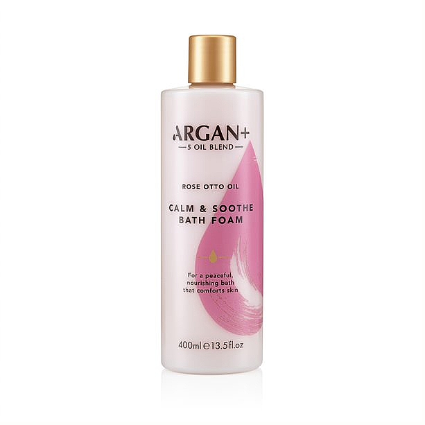 Пена для ванны - Argan+ Moroccan Rose Calm and Soothe Bath Soak — фото N1