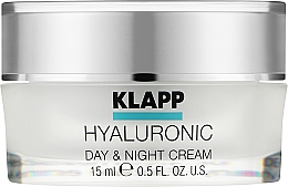 Крем "Гіалуронік" для денного й нічного застосування - Klapp Hyaluronic Day & Night Cream (міні) — фото N1