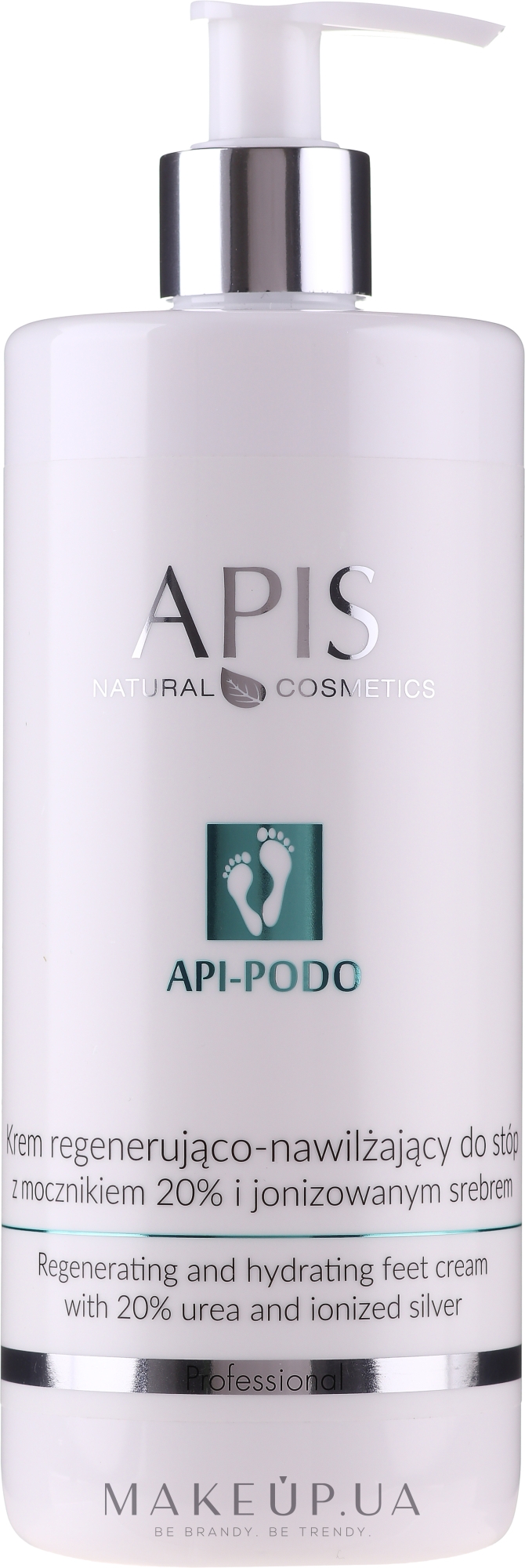 Відновлювальний і зволожувальний крем для ніг - Apis Professional Api-Podo 20% — фото 500ml