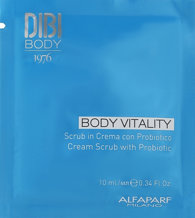 ПОДАРОК! Крем-скраб для тела с пробиотиком - DIBI Milano Milano Body Vitality Cream Scrub With Probiotic (пробник) — фото N1