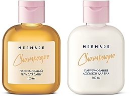 Mermade Champagne - Парфумований набір для догляду за тілом (sh/gel/100ml + b/lot/100ml) — фото N1