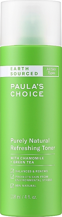 Натуральный освежающий тоник для лица - Paula's Choice Earth Sourced Purely Natural Refreshing Toner — фото N1