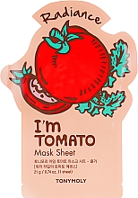 Духи, Парфюмерия, косметика Листовая маска для лица - Tony Moly I'm Real Tomato Mask Sheet