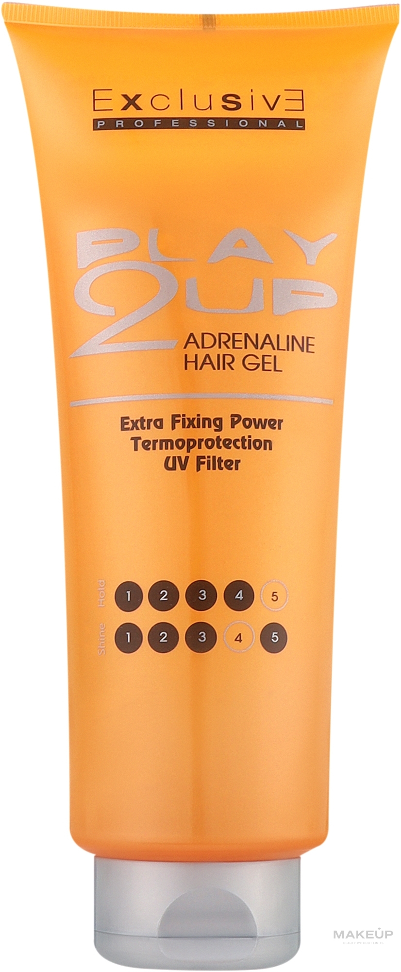 Гель супер сильной фиксации с термозащитой - Exclusive Professional Play2Up Adrenaline Hair Gel — фото 400ml