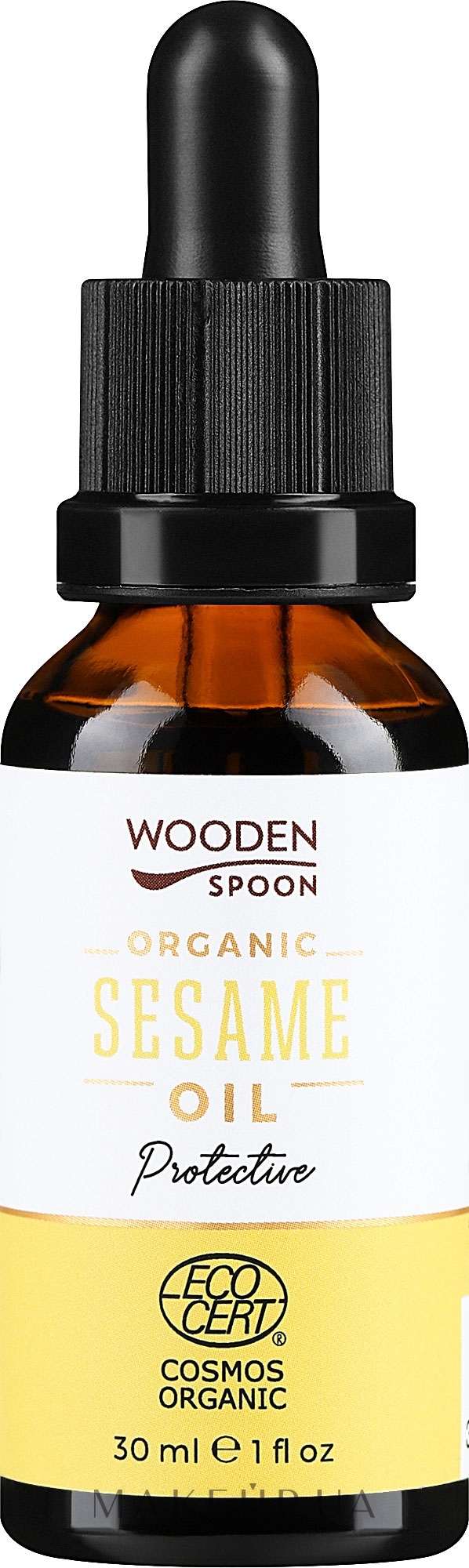Масло кунжутное - Wooden Spoon Organic Sesame Oil — фото 30ml