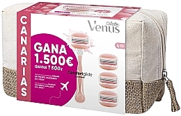 Духи, Парфюмерия, косметика Набор - Gillette Venus Comfortglide Spa Breeze  (razor/1pc + refil/3pcs + bag/1pc) 