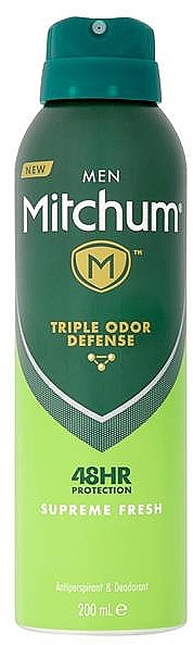 Дезодорант-спрей для чоловіків - Mitchum Men Supreme Fresh 48hr Anti-Perspirant — фото N1