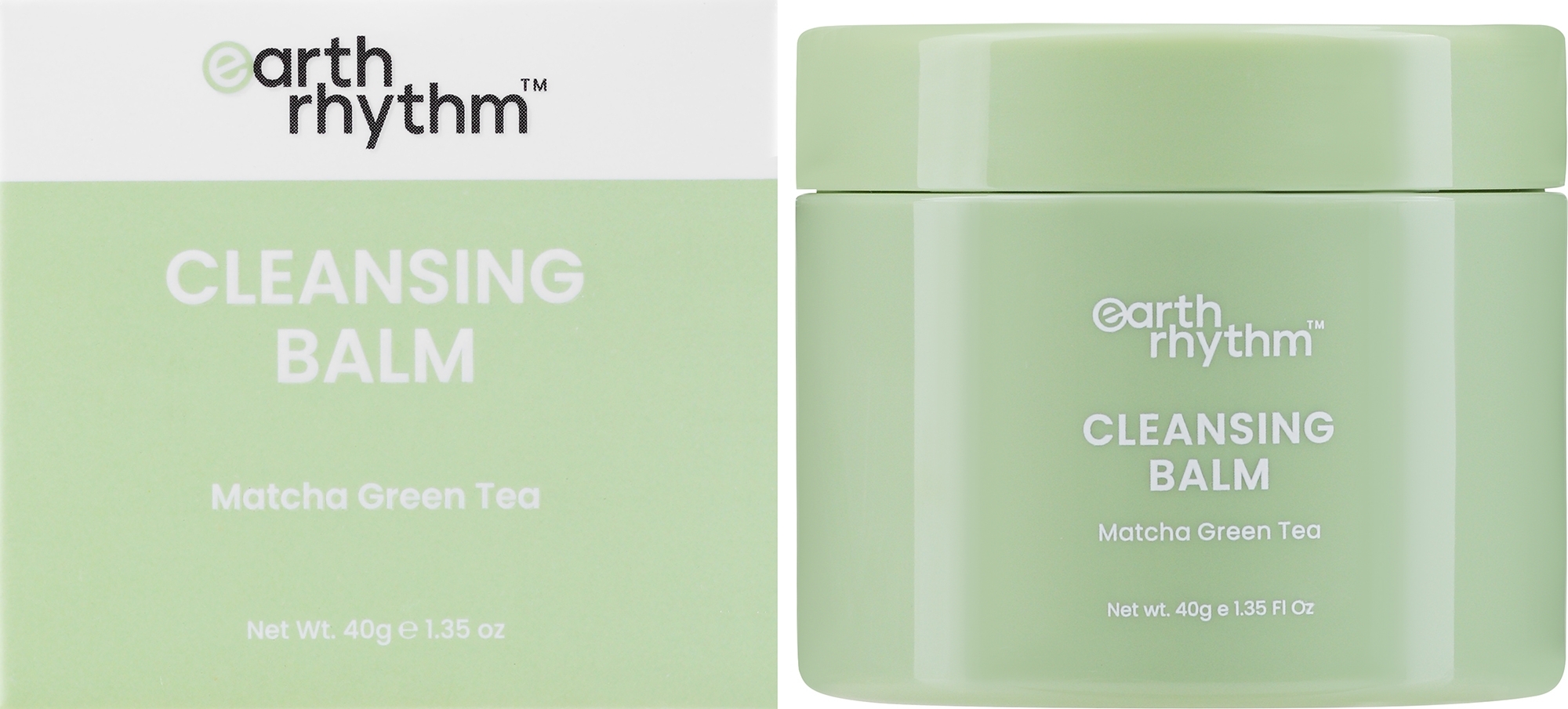 Очищающий бальзам с зеленым чаем - Earth Rhythm Matcha Green Tea Cleansing Balm — фото 40g