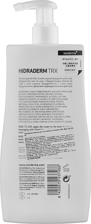 Молочко для тіла - Sesderma Hidraderm TRX Body Milk — фото N2