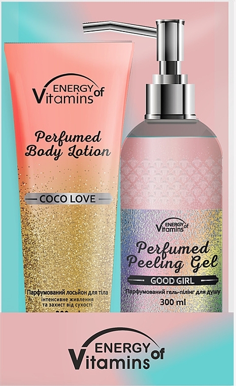 Набір - Energy of Vitamins Girl's Love (sh/gel/300ml + b/lot/200ml) — фото N1