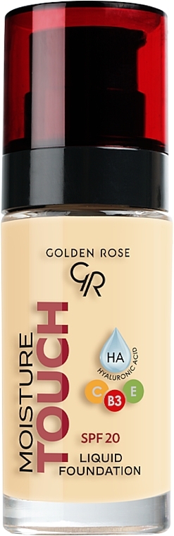 Тональный крем - Golden Rose Moisture Touch Liquid Foundation SPF 20 — фото N1