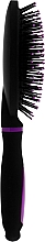 Гребінець масажний "Яскраві барви", великий, чорно-фіолетовий - Ласковая — фото N3