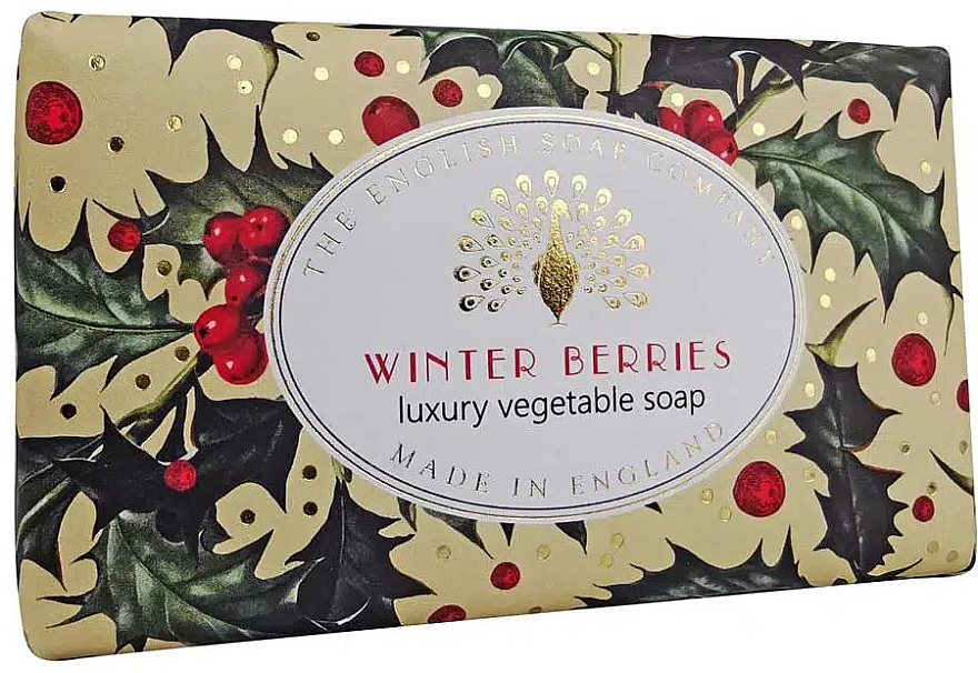 Мыло "Зимние ягоды" - The English Soap Company Christmas Collection Winter Berries Soap — фото N1