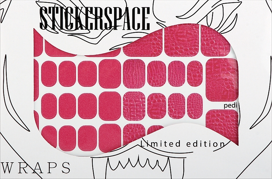 Дизайнерские наклейки для ногтей "Purple Pedi" - StickersSpace — фото N1