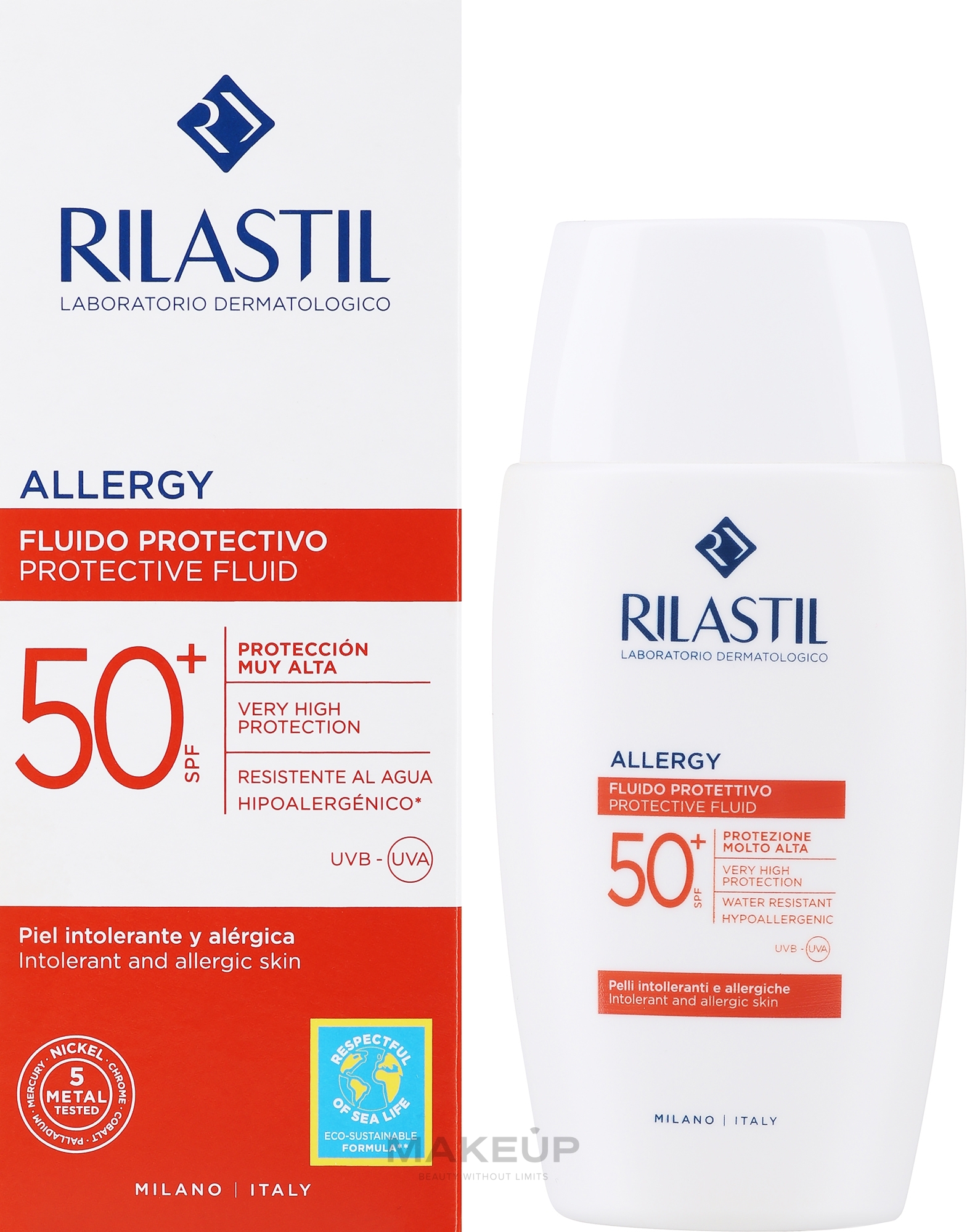 Солнцезащитный флюид - Rilastil Sun System Allergy Protective Fluid — фото 50ml