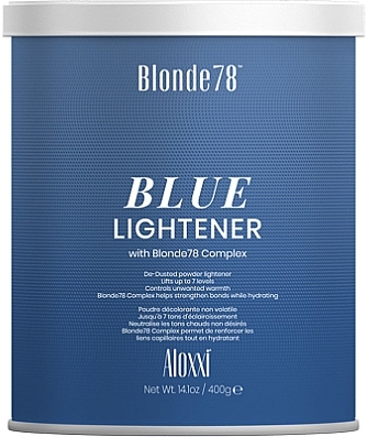 Освітлювач для волосся "Blue Lightener" - Aloxxi Blonde78 — фото N1