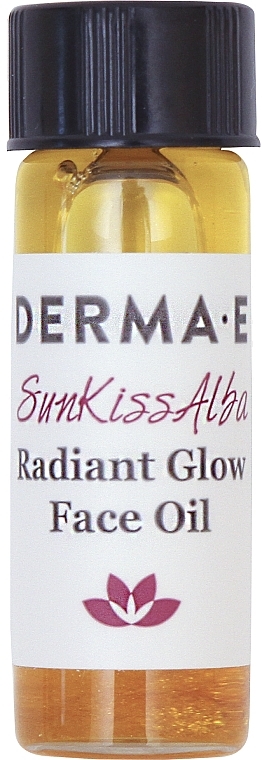 Олія для сяйва шкіри обличчя з маслами жожоба, аргани та обліпихи - Derma E Radiant Glow Face Oil (міні) — фото N2