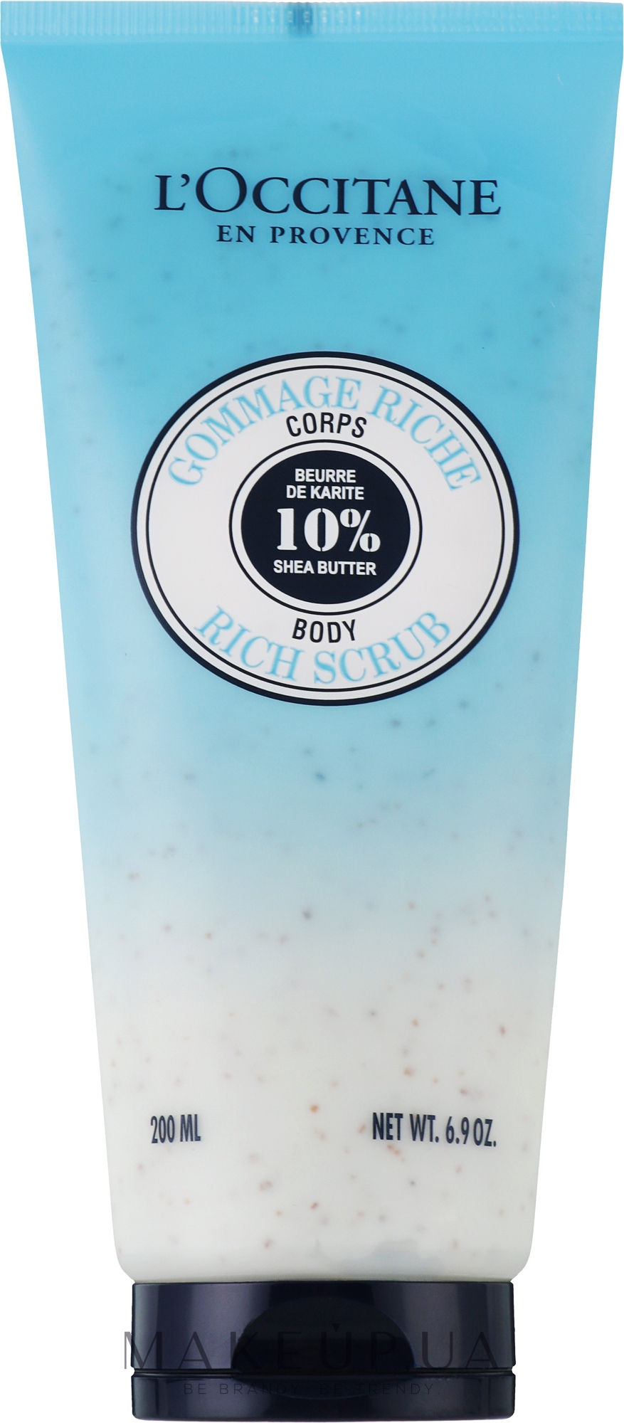 Поживний скраб для тіла - L'occitane Shea Butter Ultra Body Rich Scrub (туба) — фото 200ml