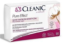 Парфумерія, косметика Сухі серветки для обличчя, 50 шт. - Cleanic Pure Effect