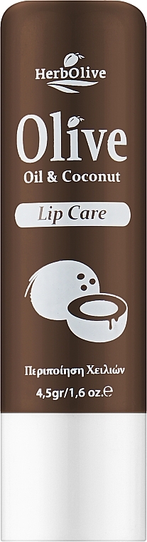 Бальзам для губ с кокосом - Madis HerbOlive Lip Care — фото N1