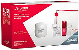 Духи, Парфюмерия, косметика Набор - Shiseido Essential Energy (cr/50ml + foam/5ml + softener/7ml + conc/10ml + eye/cr/5ml + bag/1)