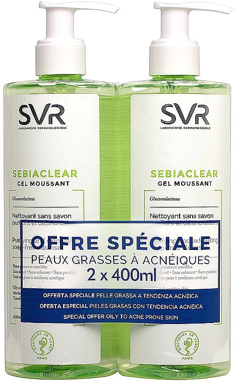 Набор - SVR Sebiaclear (gel/2*400 ml) — фото N1