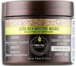 Маска зволожувальна для жорсткого волосся - Macadamia Natural Oil Ultra Rich Moisture Masque — фото N1