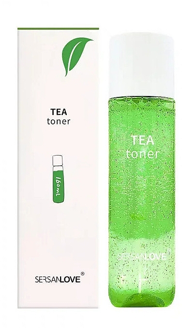 Тонер для лица с экстрактом зеленого чая - SersanLove Green Tea Toner Moisturizing Water — фото N1