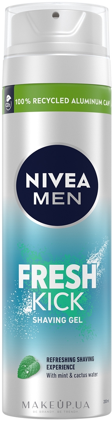 Гель для гоління - NIVEA MEN Fresh Kick Shaving Gel — фото 200ml