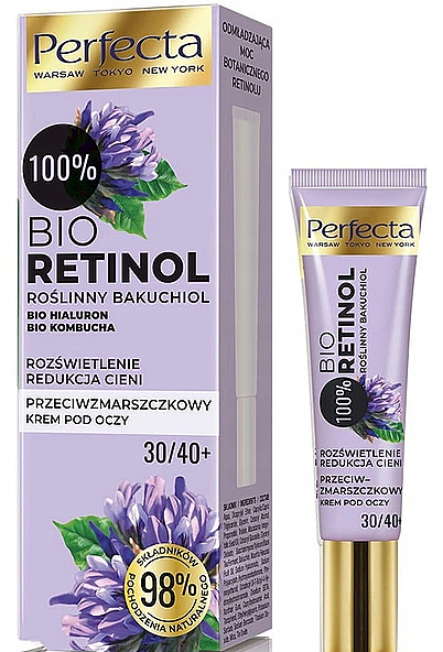 Крем против морщин для кожи вокруг глаз 30+/40+ - Perfecta Bio Retinol 30+/40+ Eye Cream
