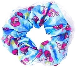 Резинка для волос, голубая с принтом - Lolita Accessories — фото N1