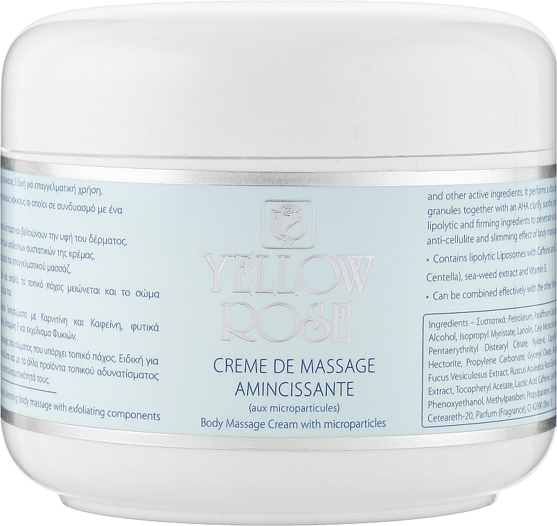 Масажний крем для схуднення - Yellow Rose Crème de Massage Amincissante (Salon Size)