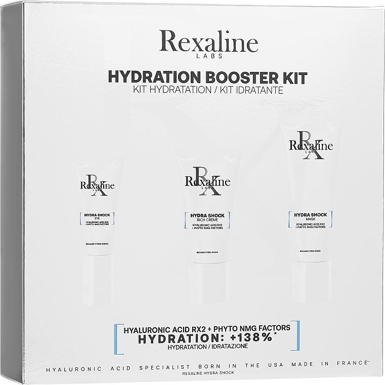 Набор - Rexaline Hydration Booster Kit (f/cr/15ml + f/mask/25ml + eye/cr/5ml) — фото N1