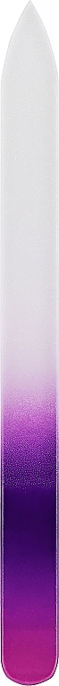 Стеклянная пилочка для ногтей, фиолетовая - Tools For Beauty MiMo Nail File Rainbow Glass  — фото N1