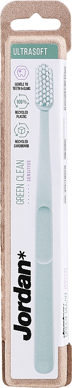 Зубна щітка, ультрам'яка, світло-зелена - Jordan Green Clean Ultrasoft — фото N1