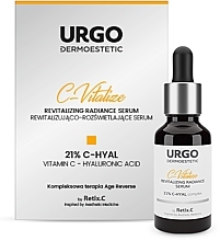 Відновлювальна та освітлювальна сироватка для обличчя - Urgo Dermoestetic C-Vitalize Revitalizing Radiance Serum 21% C-Hyal — фото N1