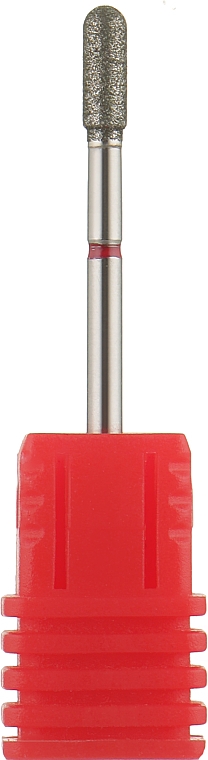 Фреза алмазная "Почка закругленная" 880 030R, диаметр 3.0 мм, красная - Nail Drill — фото N1