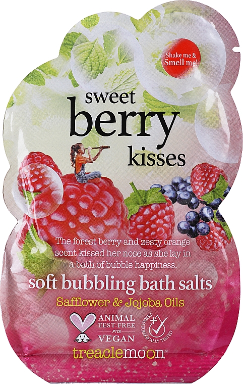 Сіль для ванн - Treaclemoon Sweet Berry Kisses Soft Bubbling Bath Salts — фото N1
