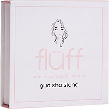 Парфумерія, косметика Камінь для масажу обличчя, рожевий - Fluff Gua Sha Stone