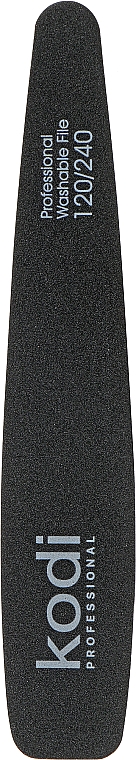 Пилка для нігтів "Конусна" 120/240, чорний/фіолетовий - Kodi Professional