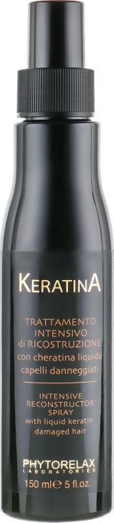 Спрей для інтенсивного відновлення пошкодженого волосся KERATIN PhL - Phytorelax Laboratories Keratina Reconstructor Spray