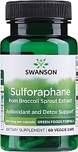 Харчова добавка 400 mcg, 60 капсул - Swanson Sulforaphane from Broccoli Sprout Extract — фото N1