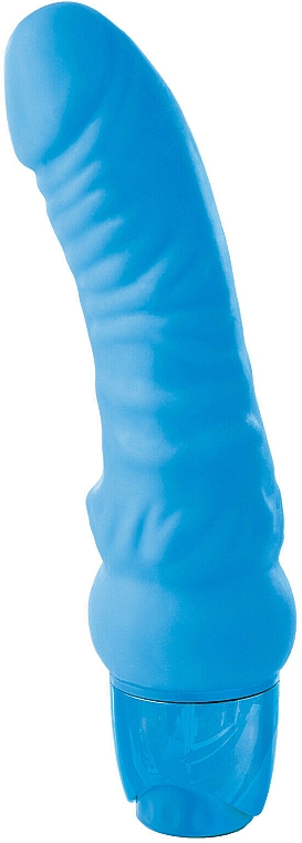 Рельєфний вібратор, блакитний - Pipedream Classix Mr Right Vibrator — фото N1