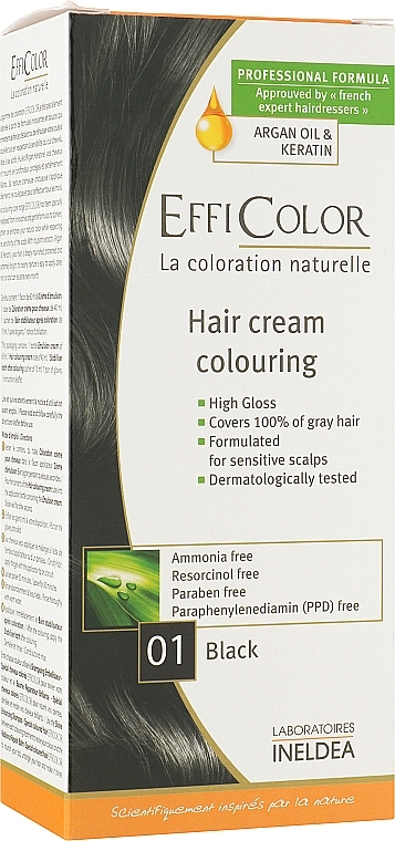Крем-фарба для волосся - EffiDerm EffiColor Coloring Cream * — фото N1